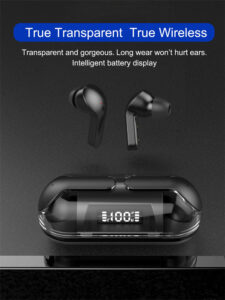 Fashionable wireless earphones Transparent