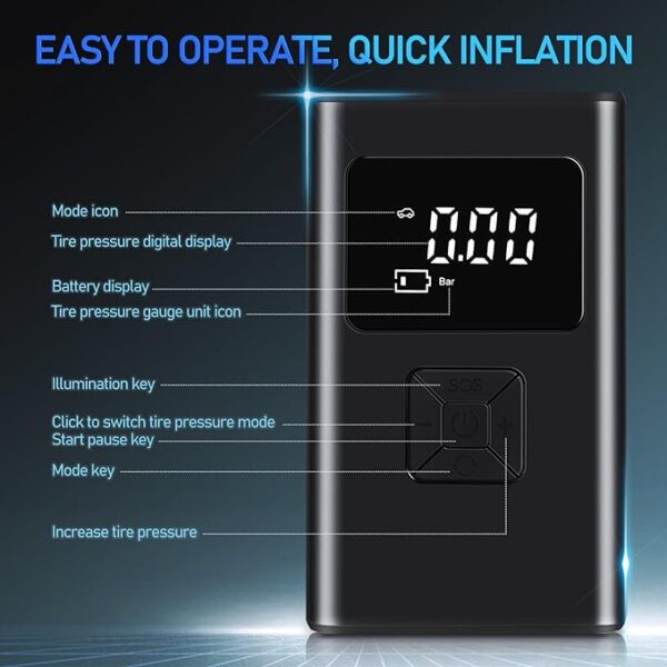 Fast Inflating Digital Air Compressor